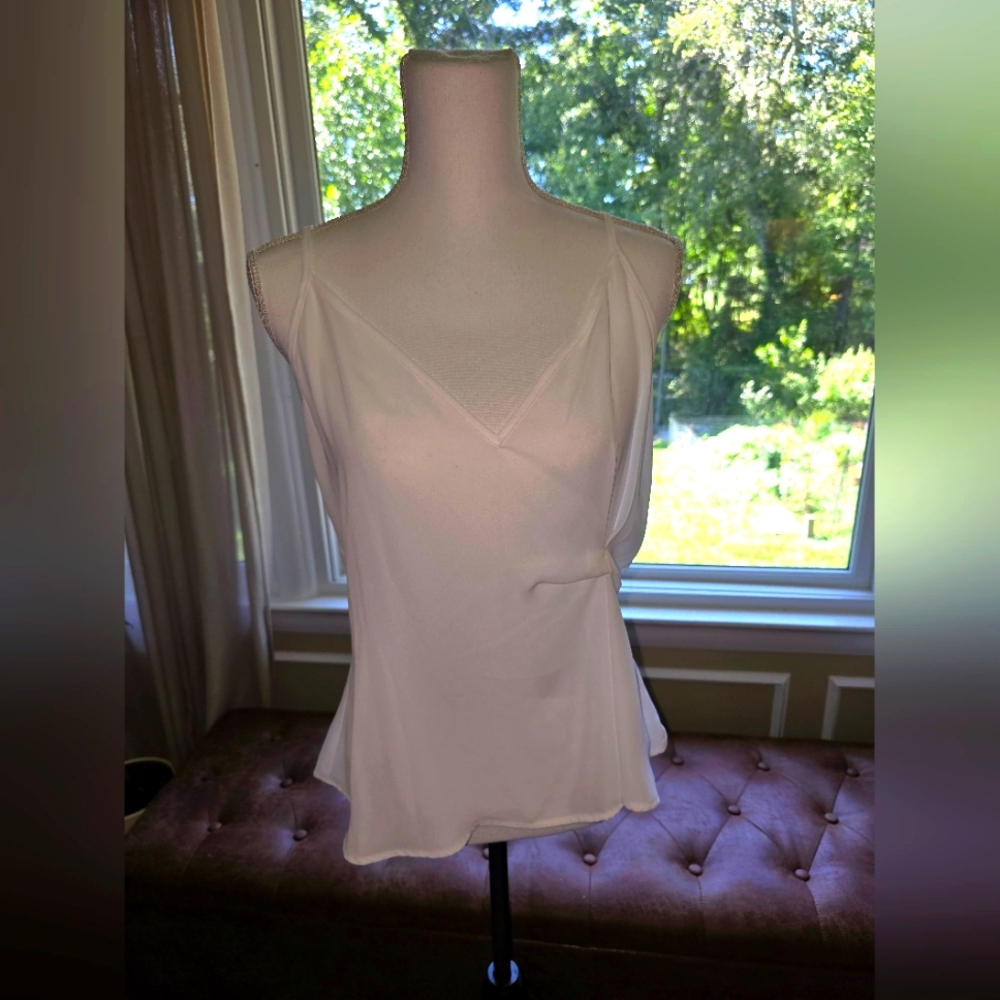 NWOT, About Us, White, waist cinch, camisole, Size M